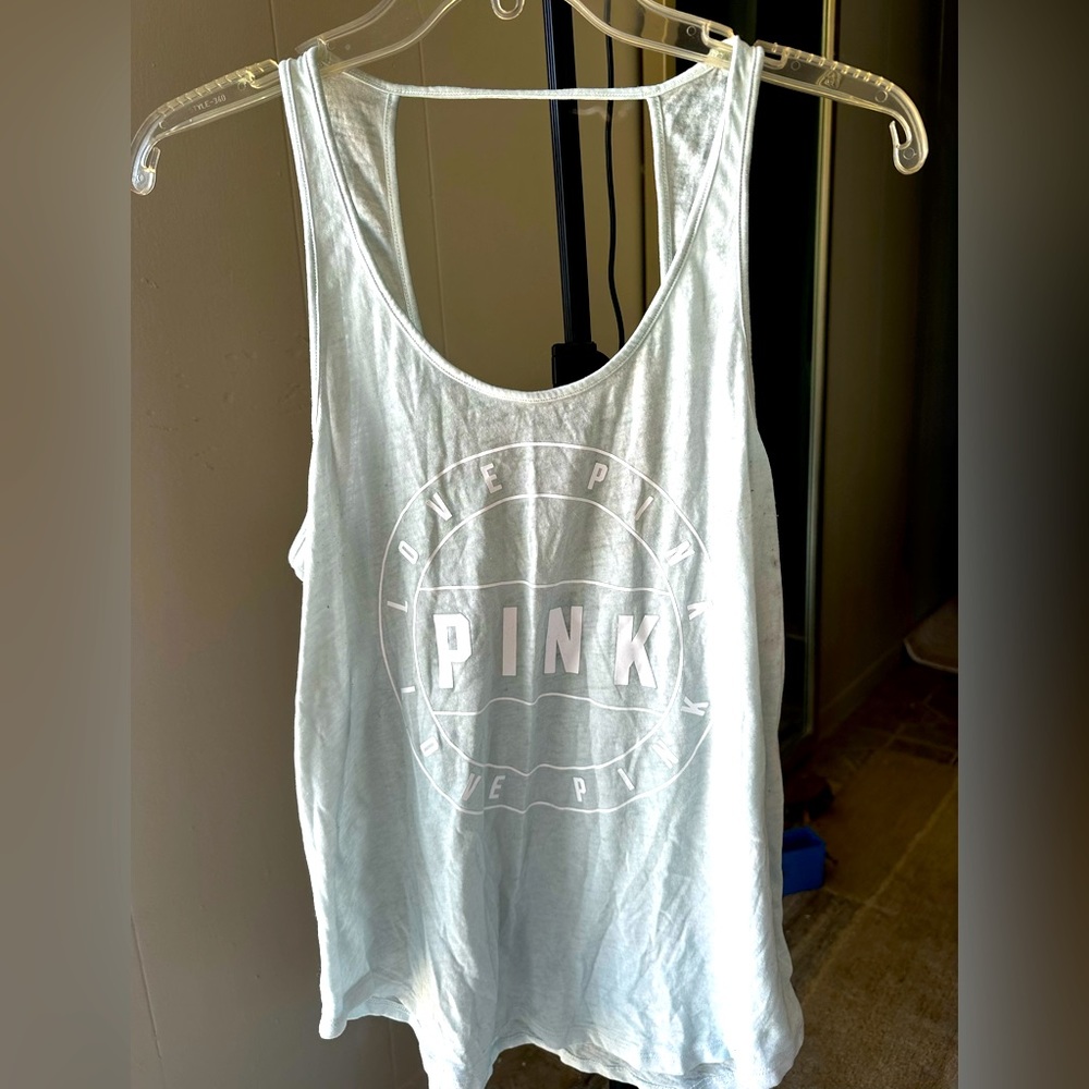 Pink workout tank top